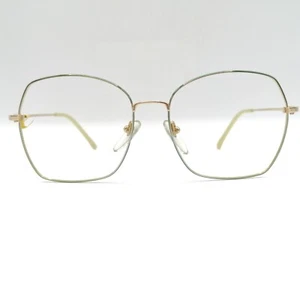 Yabi-Spirit Germany Vintage Nerd Brille 651 140 oversize 54/18 37 Gold/grün - Bild 1 von 6