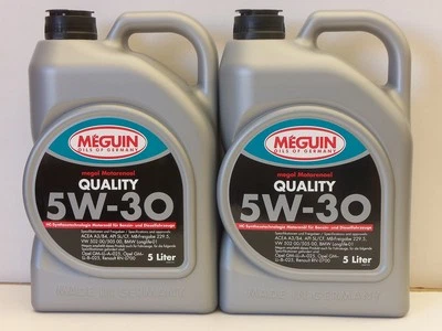 5,39€/l Meguin Megol Calidad 5W-30 10 Ltr A3/B4 MB 229,5 BMW LL-01