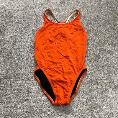 Traje de baño Nike vintage de una pieza niños niñas 10 naranja sin espalda traje de baño playa Foto 1 de 4