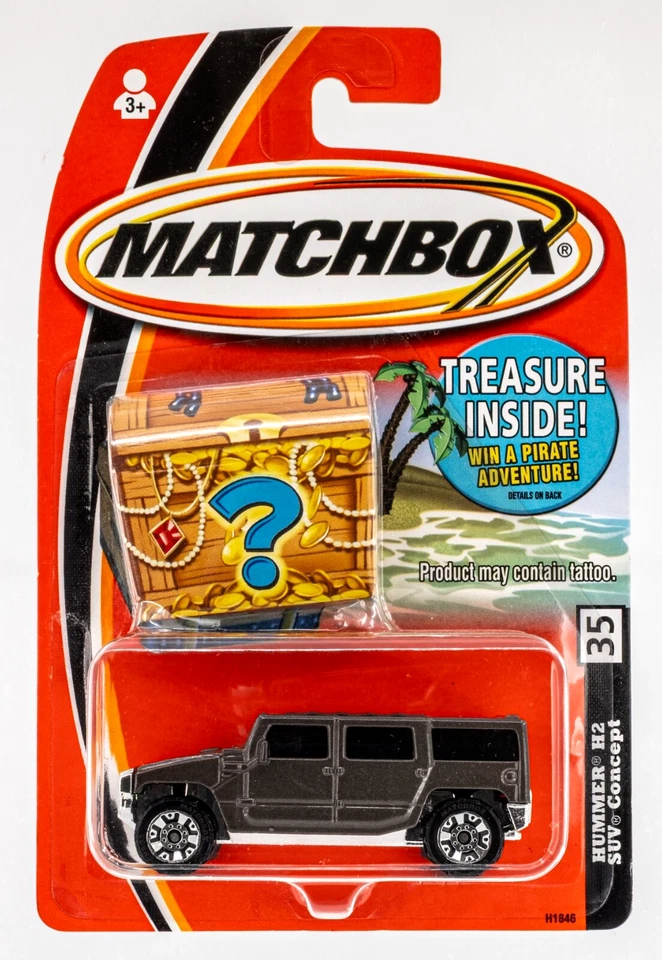 2005 Matchbox #35 Hummer® H2 SUV Concept GUNMETAL GREY | FSC - Image 1 of 1