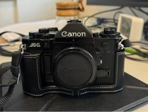 2024 Handgefertigte Echtleder Halb Kamera Tasche Cover Tasche für Canon AE-1 A1 - Bild 1 von 23