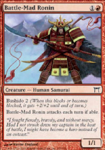 BATTLE-MAD RONIN X4 4 4X Champions of Kamigawa MTG Magic Cards DJMagic - Image 1 of 1