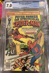 peter parker spectacular spiderman 1 cgc 7.0 - Picture 1 of 2