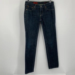 Jeans AG Adriano Goldschmeid Stilt skinny lavaggio scuro denim blu caviglia vita bassa 26 - Foto 1 di 6