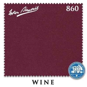 8' Bed and Rails Simonis 860 Pool Table Cloth - Wine - AUTHORIZED DEALER - Imagen 1 de 1