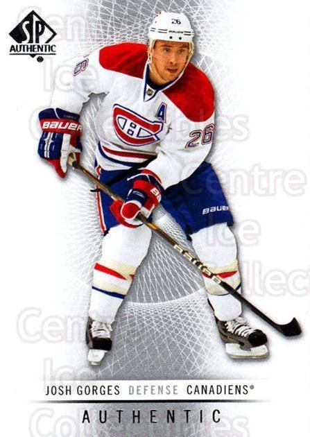 2012-13 SP Authentic #107 Josh Gorges - Image 1 of 1
