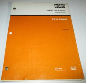 Case 1845C Uni Skid Steer Loader Parts Catalog Manual Book ORIGINAL w/Revision 1 - Picture 1 of 4