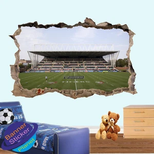 RUGBY STADION LANDSCHAFT WANDAUFKLEBER POSTER 3D KUNST BÜRO ZIMMER WANDBILD AUFKLEBER XF6 - Bild 1 von 3