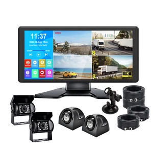 10.36" Monitor DVR 1080P AHD IR Backup Camera Truck 360 View Reversing System - Picture 1 of 17