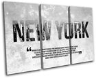 New York concrete  Typography TREBLE TOILE murale ART Photo Print