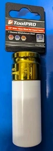 ToolPro Chromoly 1/2" Drive Deep Impact Socket 19mm with Nylon Sleeve - Picture 1 of 2