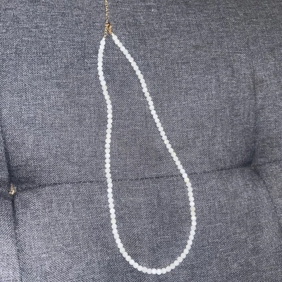 Ladies 18 Inch Round White Shell 4mm Necklace  Women's Necklace - Image 1 of 4