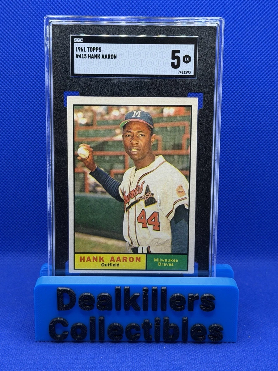 Hank Aaron 5 Graded Baseball Trading Cards & Accessories for sale