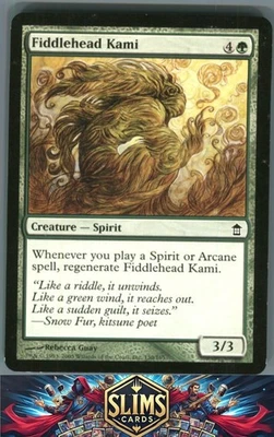 Magic the Gathering MTG Saviors of Kamigawa Fiddlehead Kami #130 Buy 2 Get 1 - Image 1 of 2