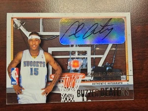2003-04 CARMELO ANTHONY FLEER EX BUZZER BEATERS ROOKIE AUTO RC #9/299 - Picture 1 of 2