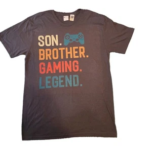 Funny Gamer Gift Men's Medium Shirt Cotton Son Brother Gaming Legend  - Picture 1 of 4