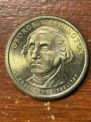2007-P Washington Presidential Dollar Error - Missing Edge Lettering - Choice BU - Image 1 of 3