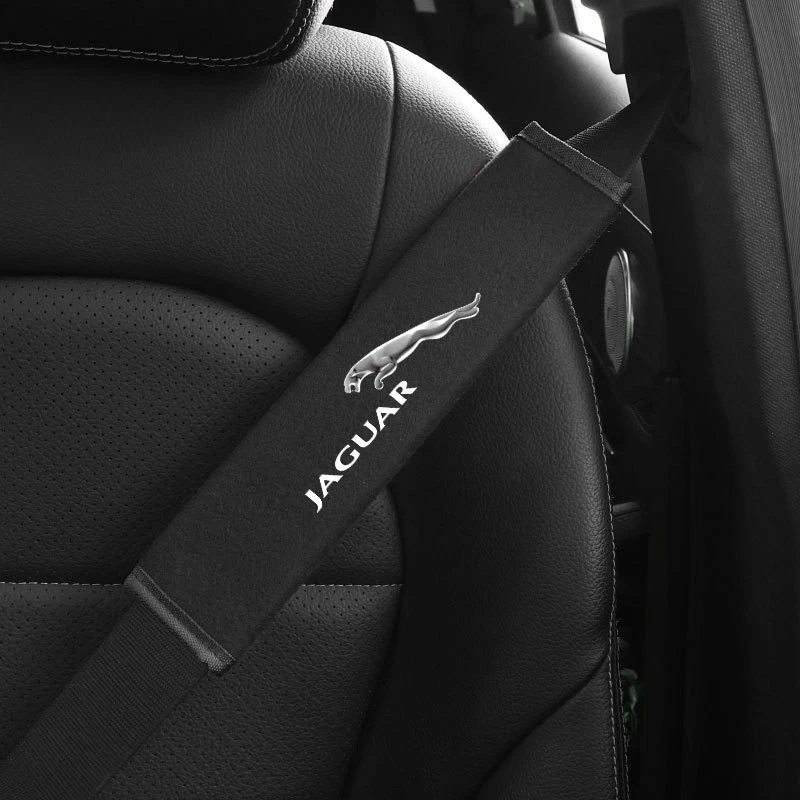 Funda protectora de hombro para cinturón de seguridad negra para accesorios de coche para Jaguar Foto 1 de 2