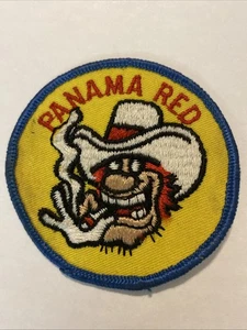 VINTAGE PANAMA ROT Patch Weed Pot Marihuana Biker zum Aufnähen 3x3 in Last One - Bild 1 von 1