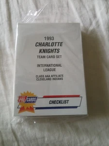 1993 FLEER PROCARDS CHARLOTTE KNIGHTS TEAM SET Jim THOME HOF Indians 28 Cards - Picture 1 of 2