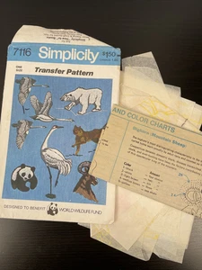 Einfachheit Transfermuster 7116 WWF Tiere - Bild 1 von 3