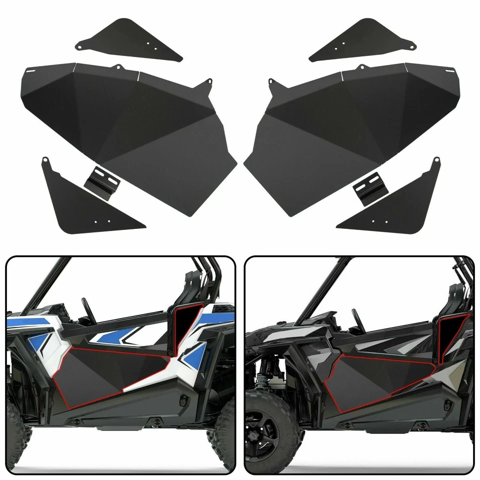 Lower Door Insert Panels Complete Aluminum Fits For 2016-2019 RZR XP 1000 Turbo - Image 1 of 4