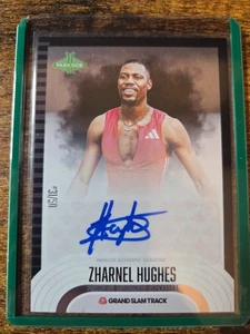 2025 Parkside Grand Slam Track Zharnel Hughes Signature Series Auto 31/50 - Picture 1 of 2