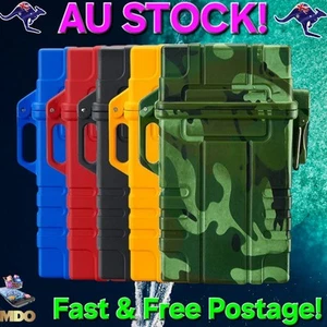 Cigarette Case w USB Lighter Multicolour Waterproof Multipurpose - Picture 1 of 26