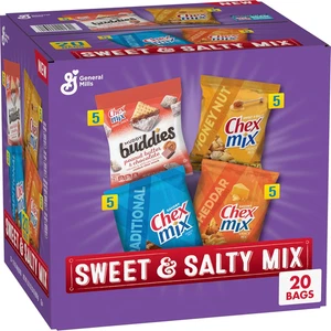Chex Confezione Varietà Snack Dolci e Salati, Sacchetti Snack Avvolti Singolarmente, Festa e - Foto 1 di 12