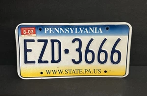 Pennsylvania Nummernschild — EZD - 3666 WWW.STATE.PA.US — CRAFT GRADE TRIPLE 6’s - Bild 1 von 22