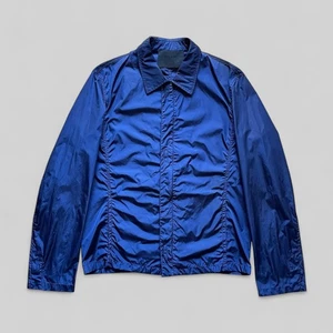 Prada Men’s Blue Nylon Collared Full-Zip Jacket – Size M - Picture 1 of 23