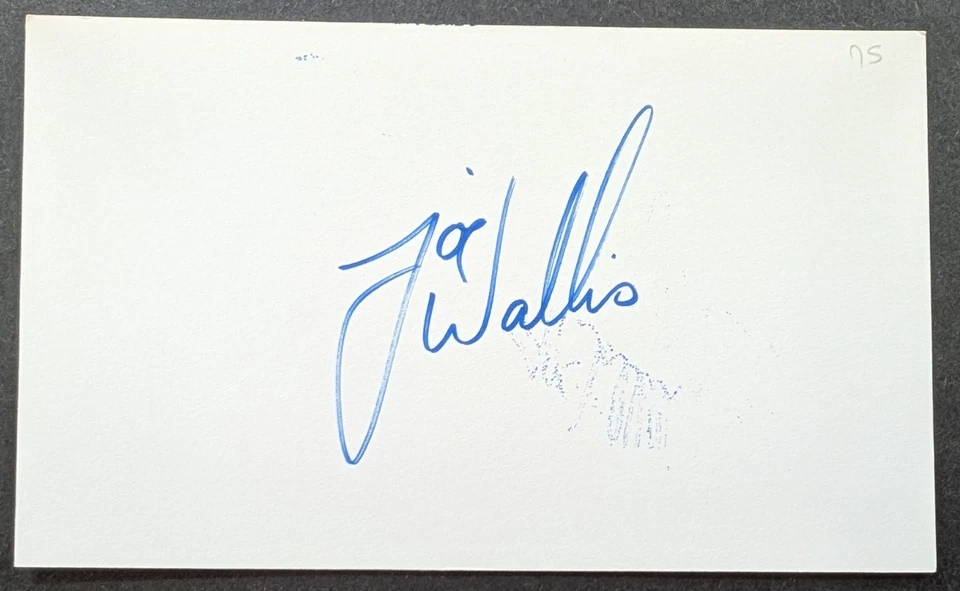 Joe Wallis - 1975 Debut Autographed 3x5 Index Card - Chicago Cubs - Image 1 of 1