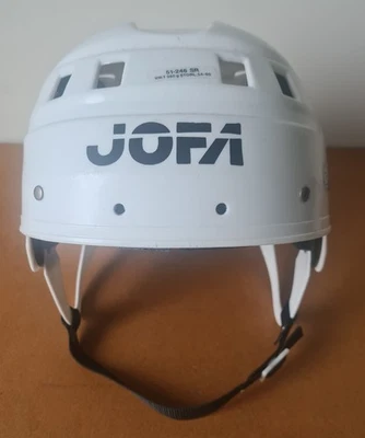 Capacete de hóquei no gelo branco JOFA 51246. Vintage anos 80 - Imagem 1 de 4