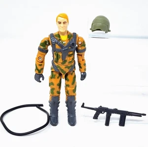 Vintage 1990 GI Joe FREE FALL Hasbro 3.75”  Toy Action Figure ARAH Paratrooper - Picture 1 of 19