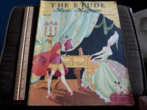 Antique 1932 ETUDE MUSIC MAGAZINE book FULL of great music information HISTORY - Picture 1 of 20