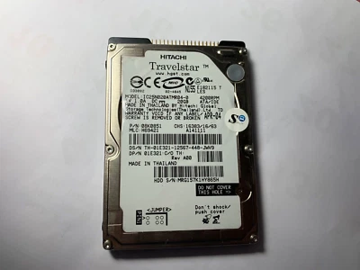 IC25N020ATMR04-0 - Hitachi Travelstar 20GB IDE 2MB 4200RPM 2.5" Laptop (138-3) - Image 1 of 4