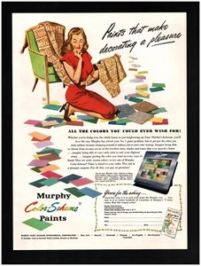 1948 Murphy Color-Scheme pinturas anuncio impreso original ~ MCM R. John Holmgren arte - Imagen 1 de 1