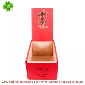 Matilde Toro No. 1 2021 Empty Wood Cigar Box 7" x 4.5" x 3.5" - Picture 1 of 12