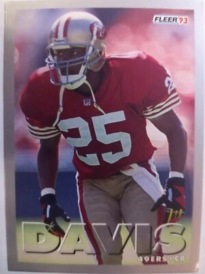 1993 Fleer Football #342 Eric Davis - Image 1 of 3