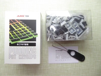 Full PBT Keycaps for Keyboard MX Switches Cherry/Gateron/Kailh/Akko (Black) - Image 1 of 2