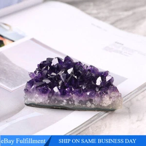 Natural Amethyst Crystal Cluster Healing Energy Mineral Stone Druzy Geode Reiki - Picture 1 of 16