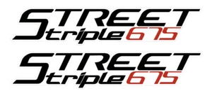 TP Street Triple 675 Fairing Decals / Stickers /1061 - Picture 1 of 1