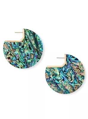 Pendientes de acetato de abulón Kendra Scott Kai en oro rosa Foto 1 de 2