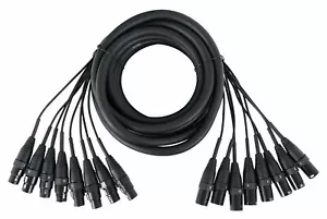8-fach Multicore Kabel 5 Meter Länge XLR male female Kanal Cable Peitsche Sub - Bild 1 von 4