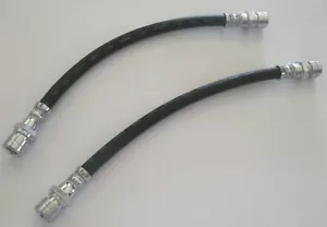 380mm FRONT BRAKE HOSE SET OF 2 LEFT & RIGHT VOLKSWAGEN T1 BUG BEETLE 1967-1978 - Picture 1 of 1