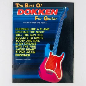 The Best Of Dokken Songbook For Guitar Super-Tab Notation Book by Jesse Gress - Picture 1 of 4