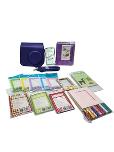Fujifilm Instax Mini 9 Accessories Lot - Case Carry Bag Frames Expired Film MORE - Picture 1 of 4