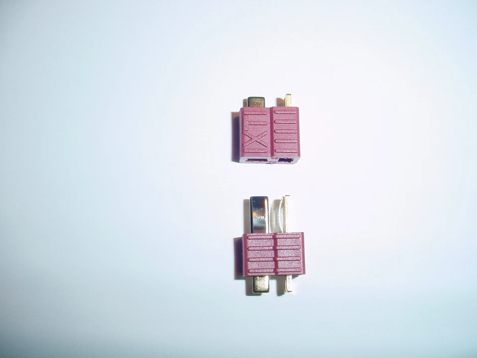 NYLON DEAN T-STECKER Nylon DEAN Hochstrom T-Stecker + Buchse 1Paar = 2 Stück