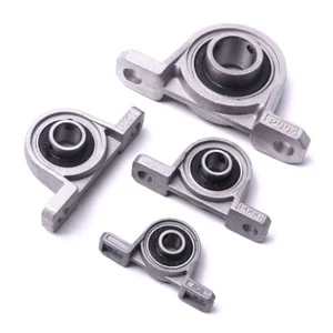 2pcs Pillow Block 8/10/12/20mm Bore Zinc Alloy Inner Diameter Metal Ball Bearing - Picture 1 of 6