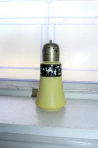 Antique Muffineer Sugar Shaker Arabic Motif Newport Pottery - Picture 1 of 6